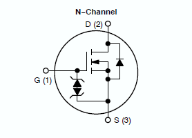 NDD04N60Z, N-канальный силовой MOSFET 4 А, 600 В, 1.8 Ом